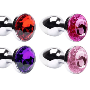 Plug Anal Pp Em Metal Cromado Cônico