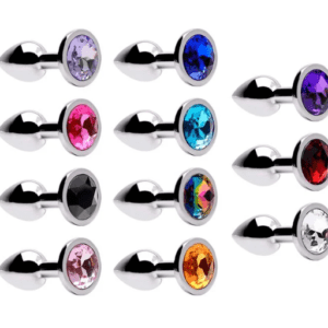 Plug Anal P Em Metal Cromado Cônico