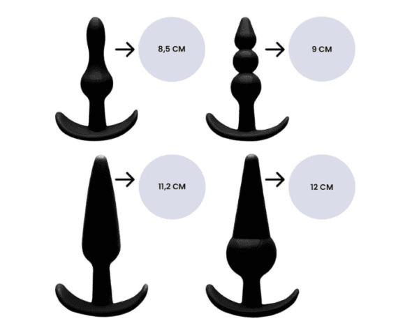 Kit Com 4 Plugs Anais Em Silicone Yaffa - Image 2